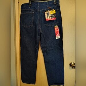 Rustler Straight Leg Heavyweight Regular Fit Men's Blue Jeans 35" x 30" NWT